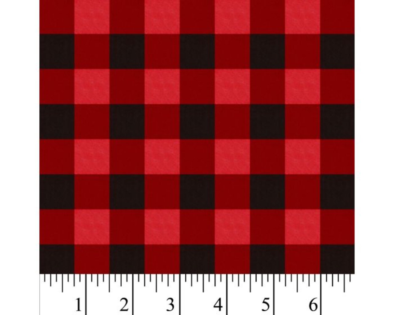 Christmas Black Red Gingham Cotton Fabric | By the Yard | Sewing and Crafting | 44 inches wide